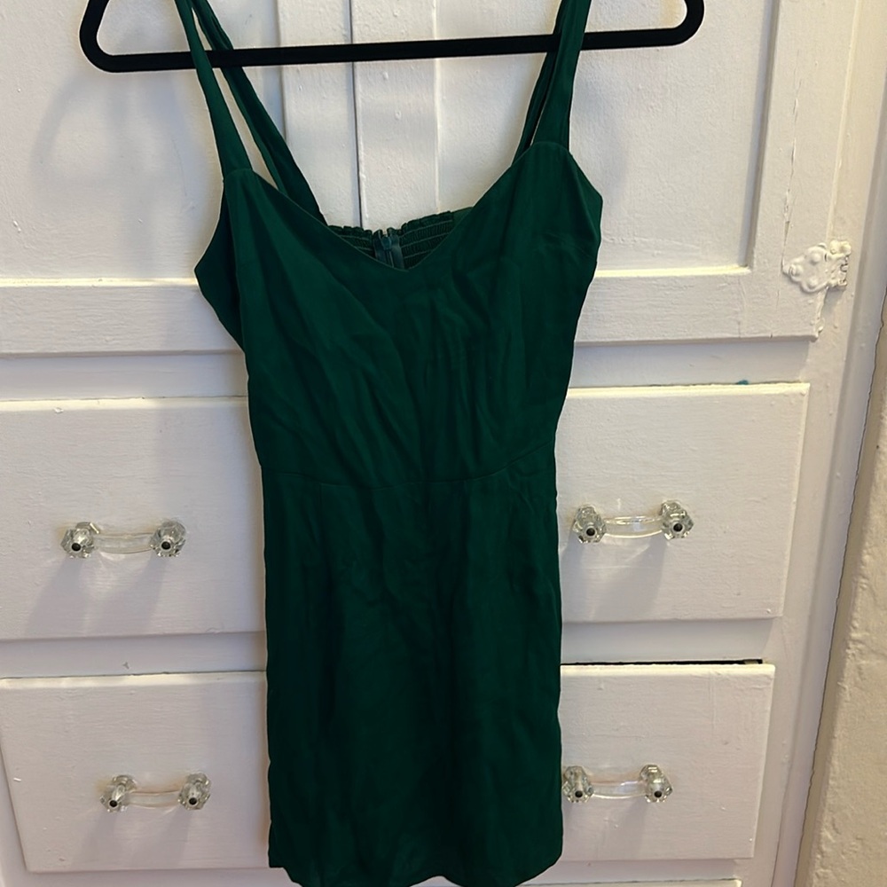 Reformation green dress